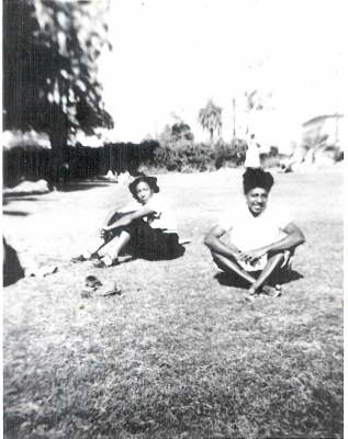 Gladys Barmore and Friend circa 1940s